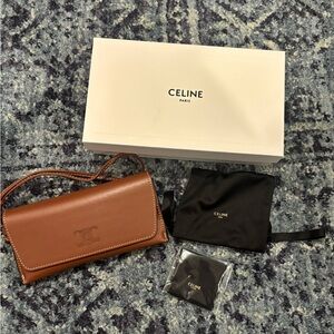 NWT Celine Calfskin Sunglasses Wristlet